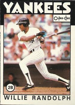 1986 O-Pee-Chee Baseball Cards 332     Willie Randolph
